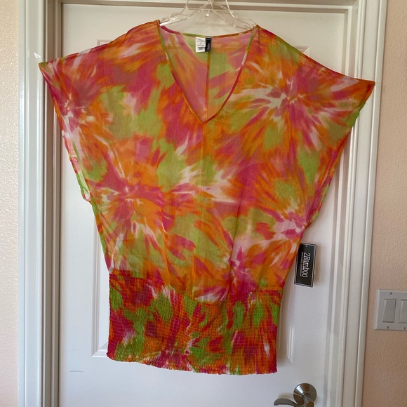 2bamboo Other - 2Bamboo Neon Tie-Dye Tunic